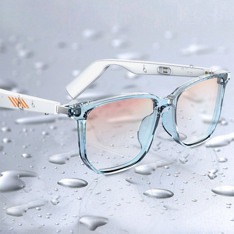 Bluetooth Mobile Phone Smart Glasses Voice Call Music anti Blue Light Intelligent White Unisex Eyeglasses