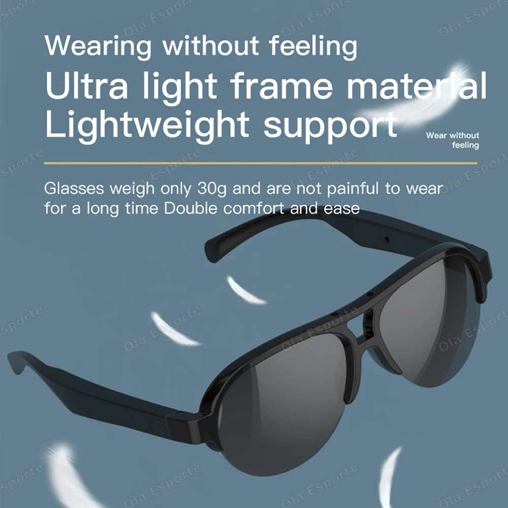 Smart Sunglasses Glasses Wireless BT Call Outdoor Sports Cycling Long Battery Life Blue Light Waterproof Sunglasses Men 2025 New