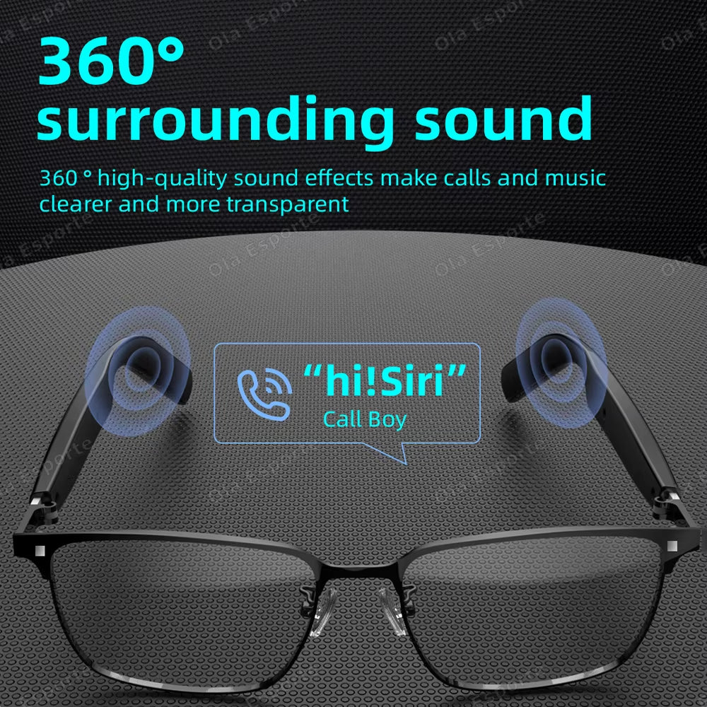 New 2025 Smart Glasses 2 In1 Magnetic UV Protection Portable Music Polarized Glasses Interchangeable Lenses Women Men Sunglasses