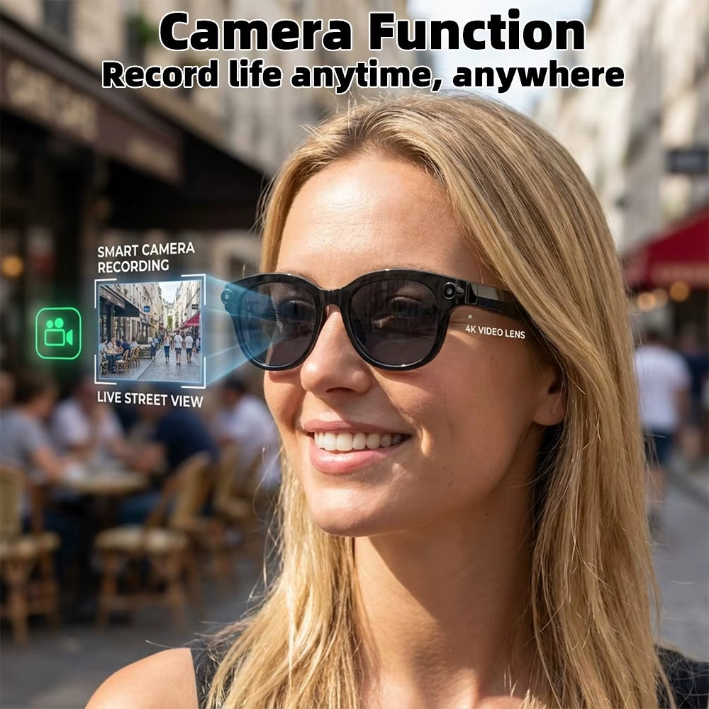 Smart AI Glasses Chatgpt Real-Time Translation Voice Assistant AI Image Recognition Wi-Fi Transmission Unisex Glasses