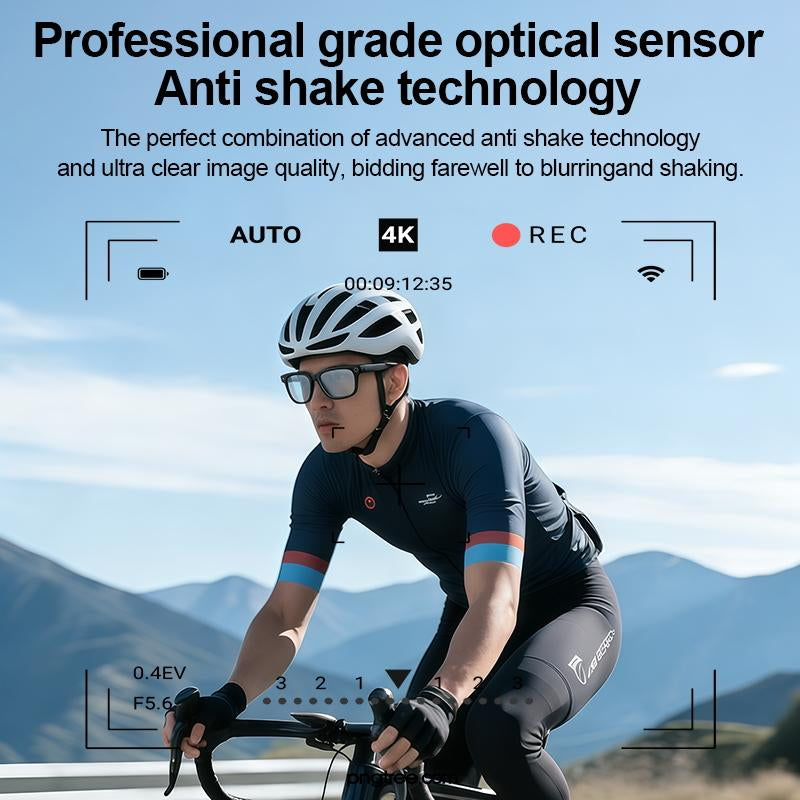 ULIMIED AI Smart Camera Glasses with 8MP HD Photo & Video, Hands-Free Recording, Bluetooth Music & Calls, Real-Time Translation Wearable