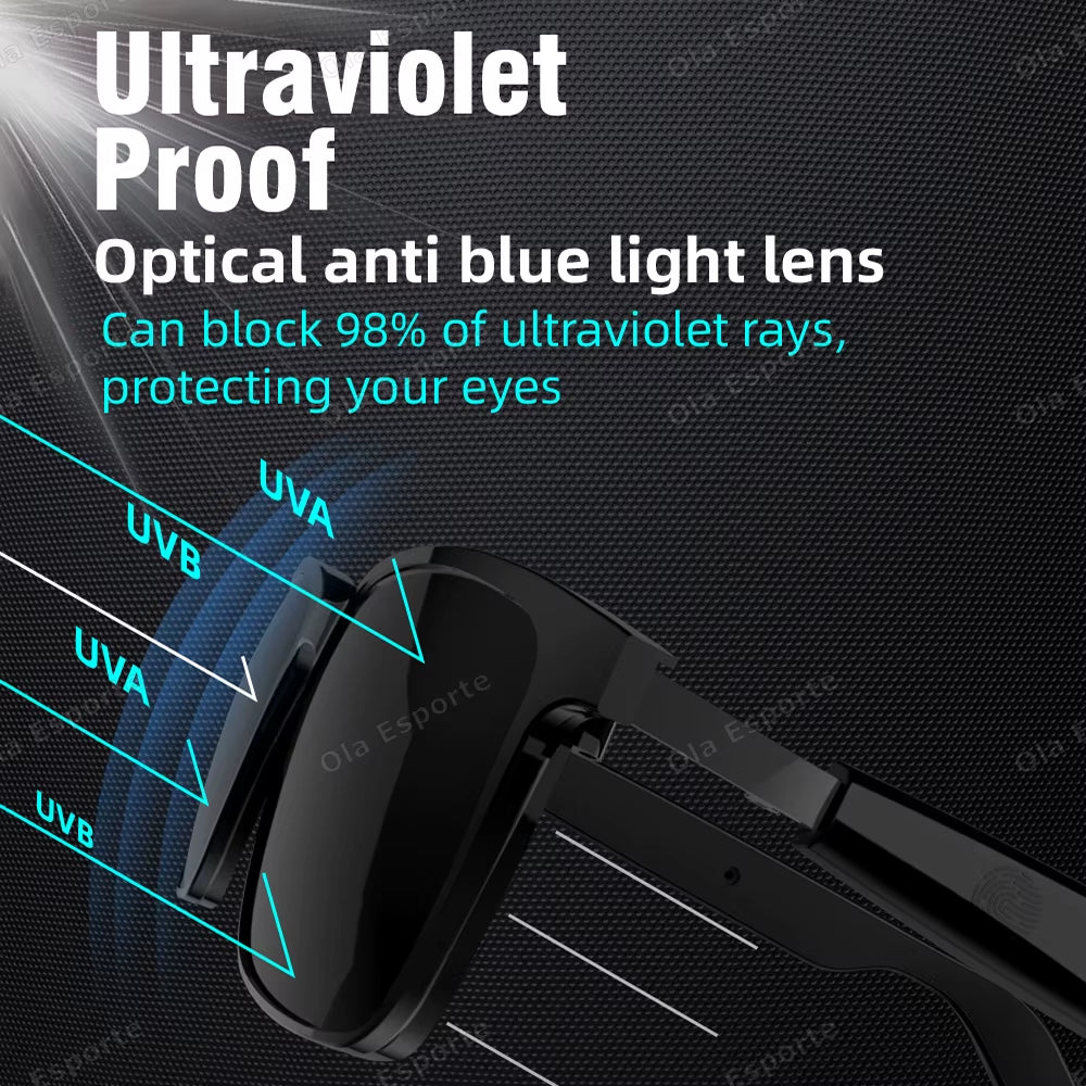 New 2025 Smart Glasses 2 In1 Magnetic UV Protection Portable Music Polarized Glasses Interchangeable Lenses Women Men Sunglasses