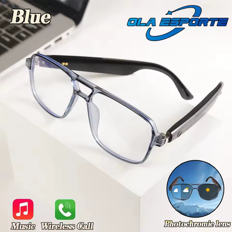 Smart Glasses Bluetooth Call Outdoor Sports Headphones AI Voice Navigation Photochromic Lens Waterproof Anti-Uv Smart Sunglasses