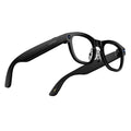 Fancyview AI Smart Glasses Wi-Fi 6 Speed 16GB Storage Hands-Free Camera with AI Technology Matte Black Lightweight Premium Frame