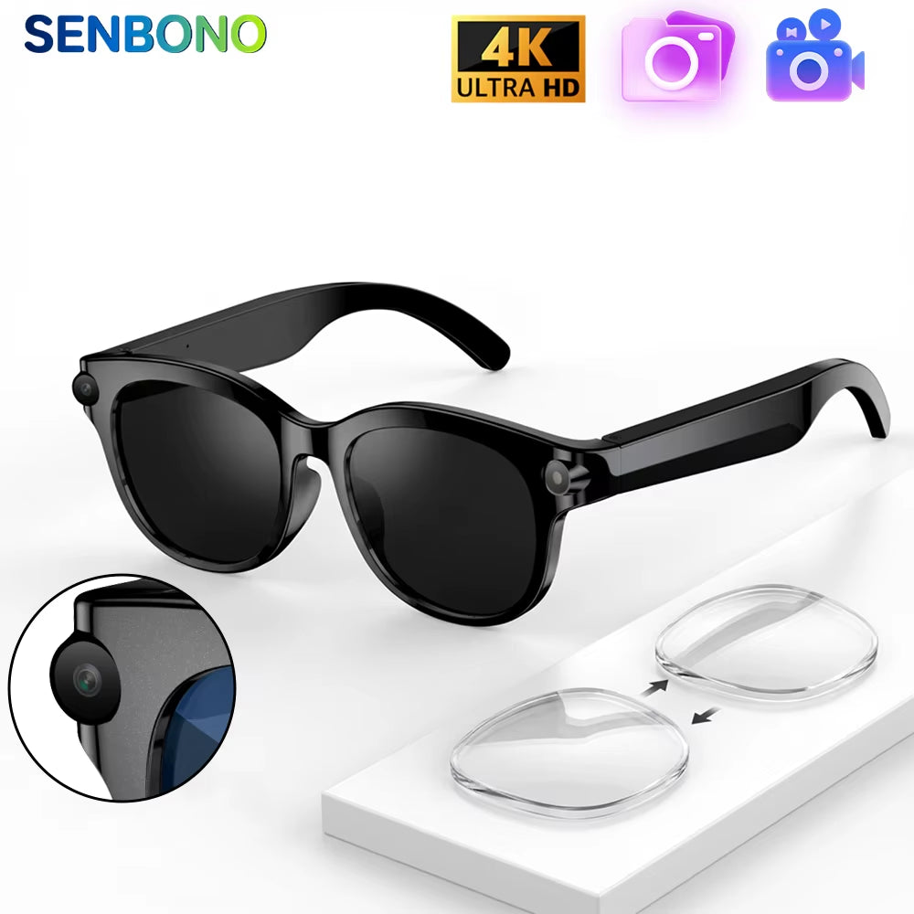 Smart AI Glasses Chatgpt Real-Time Translation Voice Assistant AI Image Recognition Wi-Fi Transmission Unisex Glasses