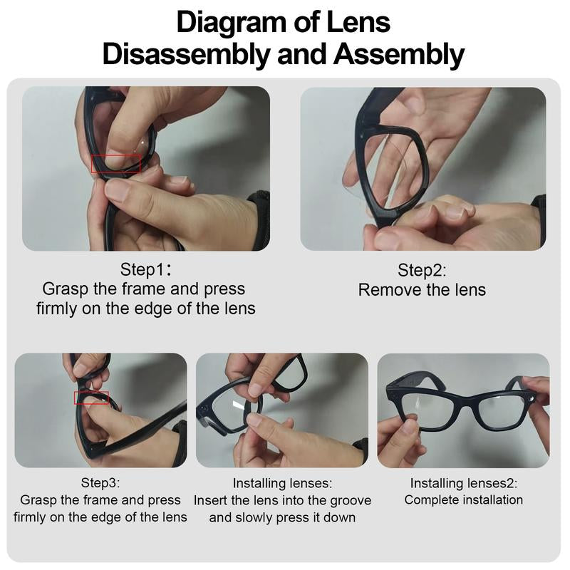 ULIMIED AI Smart Camera Glasses with 8MP HD Photo & Video, Hands-Free Recording, Bluetooth Music & Calls, Real-Time Translation Wearable